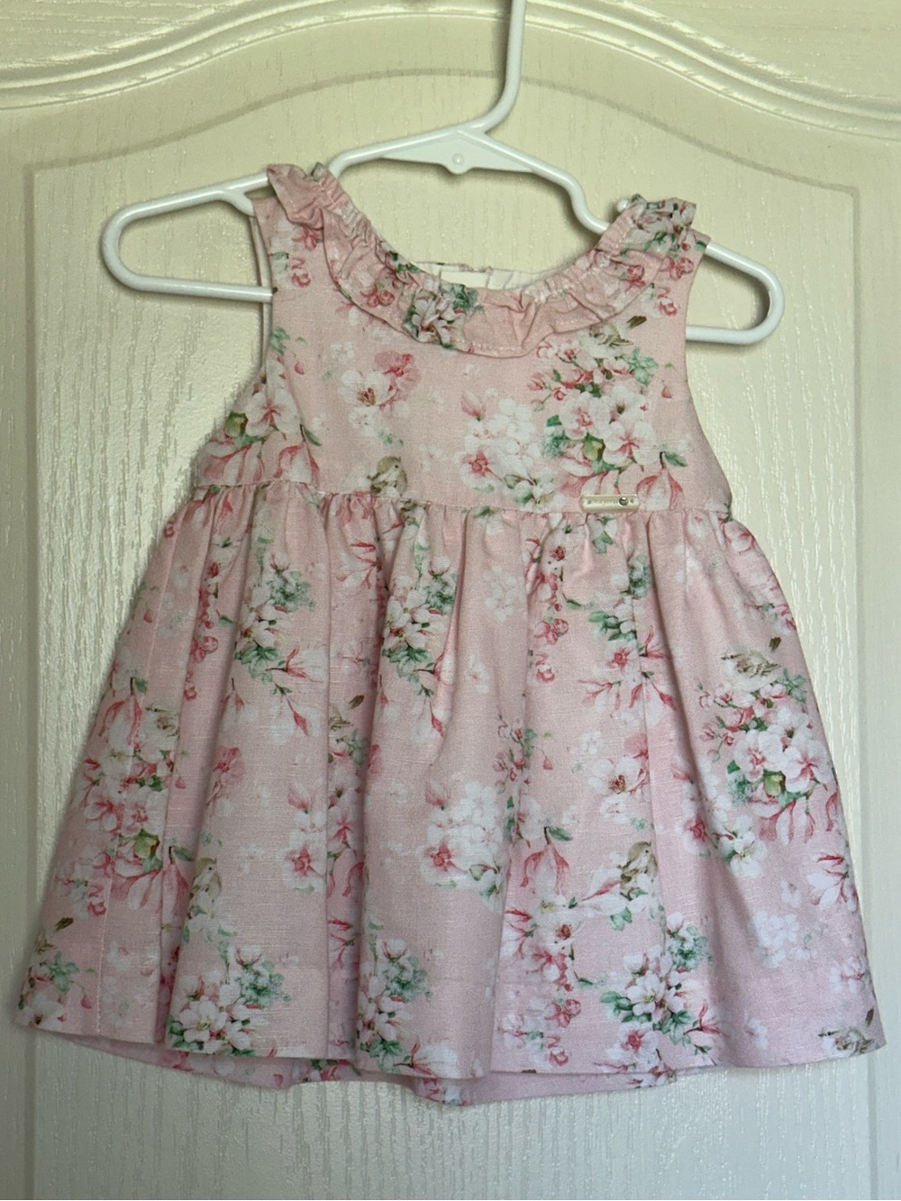 Mayoral Pink Floral Dress & Bloomers 9M